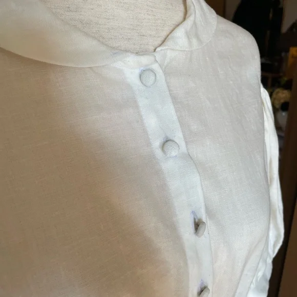 Little Women Atelier Meg Dress 3/4 Length Sleeve in White - Picture 9 of 15